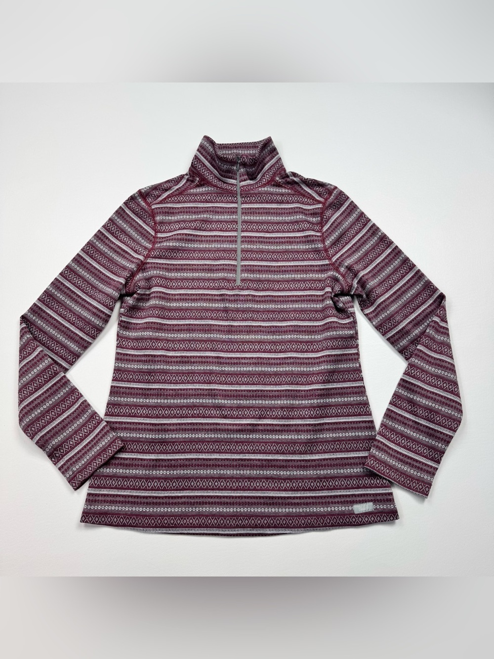 Women’s Purnell Santa Barbara 1/4 Zip Striped Pullover Sweatshirt Size Medium